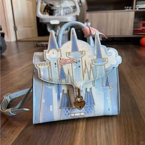 Danielle Nicole  Cinderella Castle Top Handle Crossbody Bag with Heart Lock